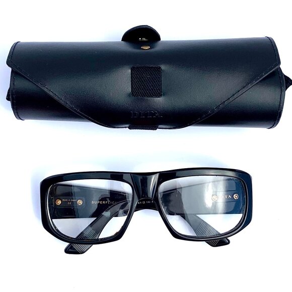 Luxury Eyewear: DITA Superflight DTS133-61-01 Designer Frames Black Gold, Japan - Picture 9 of 10